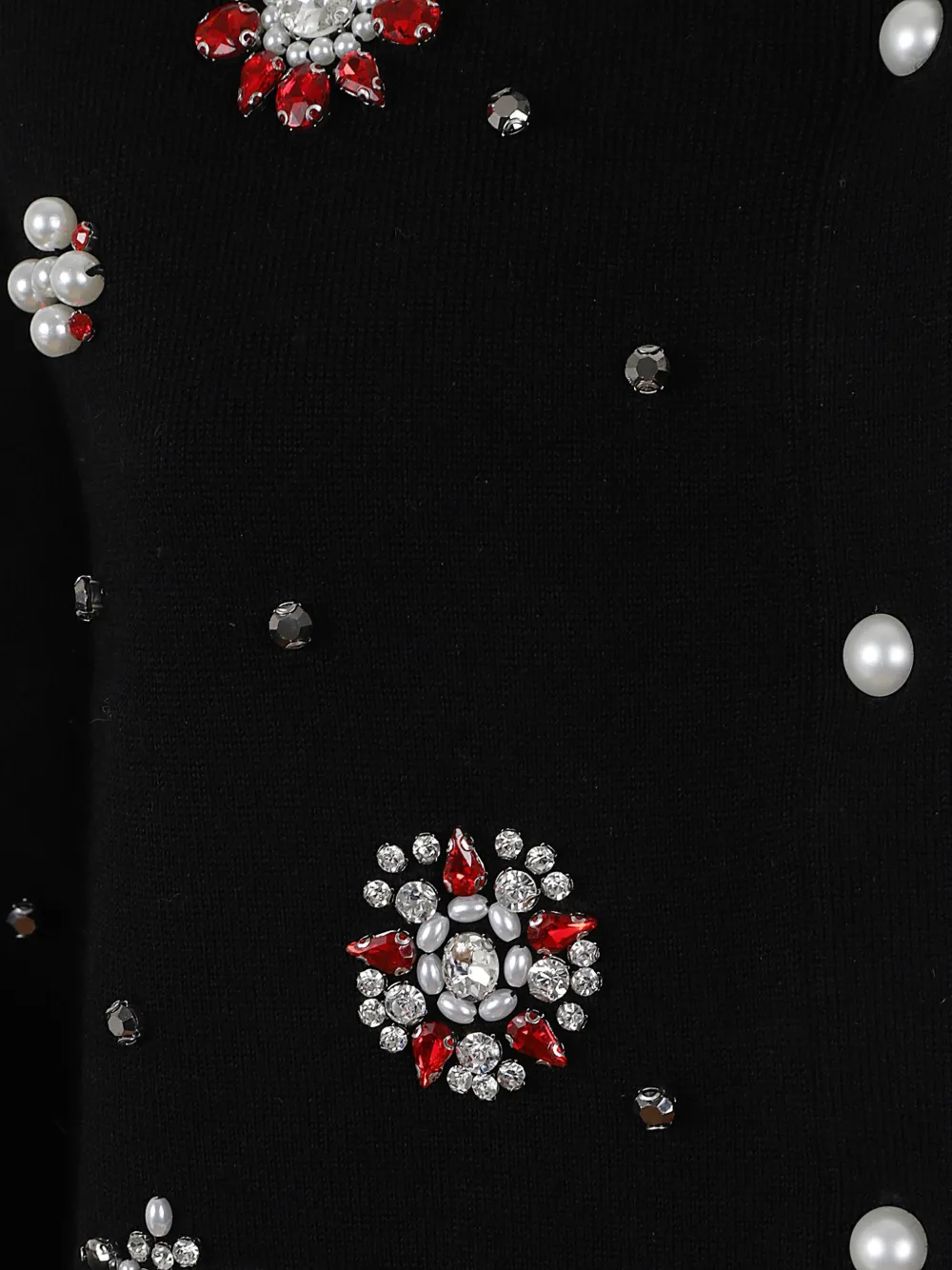 alice + olivia crystal-embellished cardigan Zwart