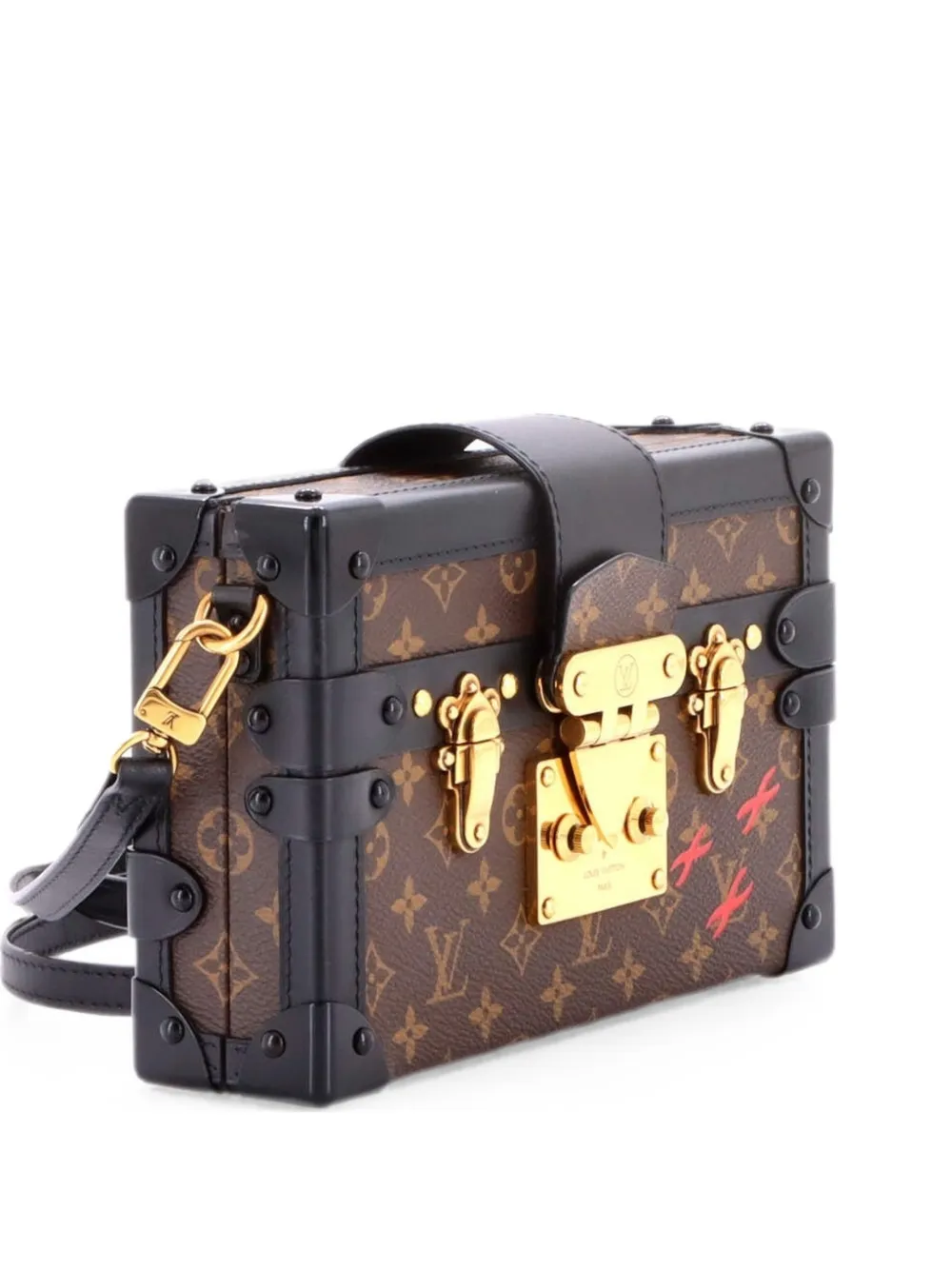 Louis Vuitton Pre-Owned Clutch Petite Malle in tela con monogramma - Nero