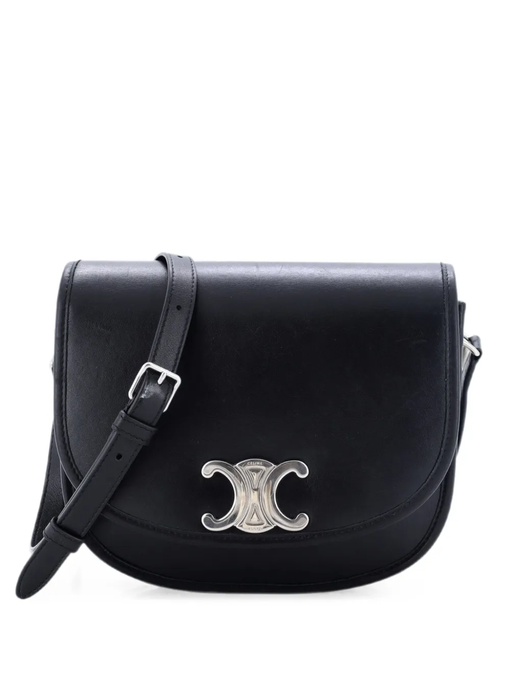 Celine Pre-Owned Borsa a tracolla Besace Triomphe media - Nero