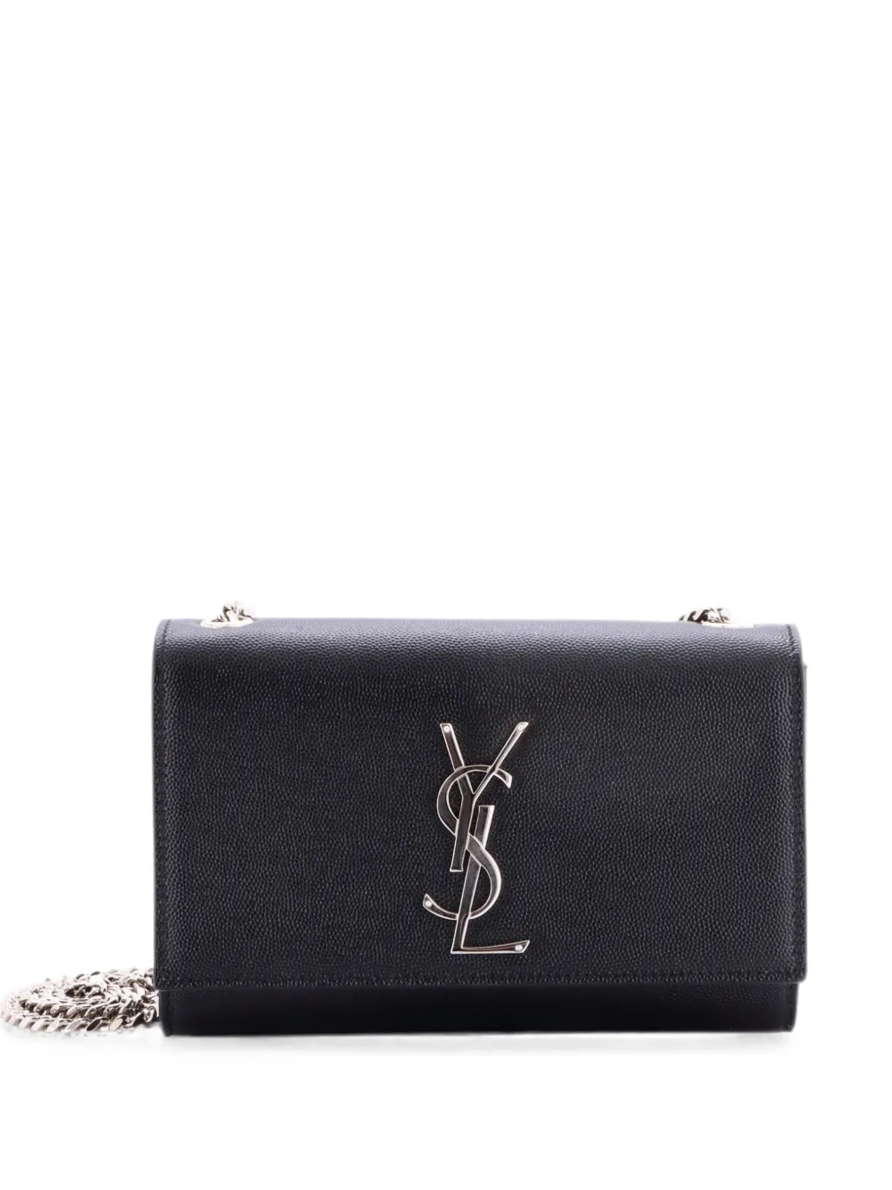 Saint Laurent Pre-Owned Classic Monogram Grainy Leather Small crossbody bag - Schwarz