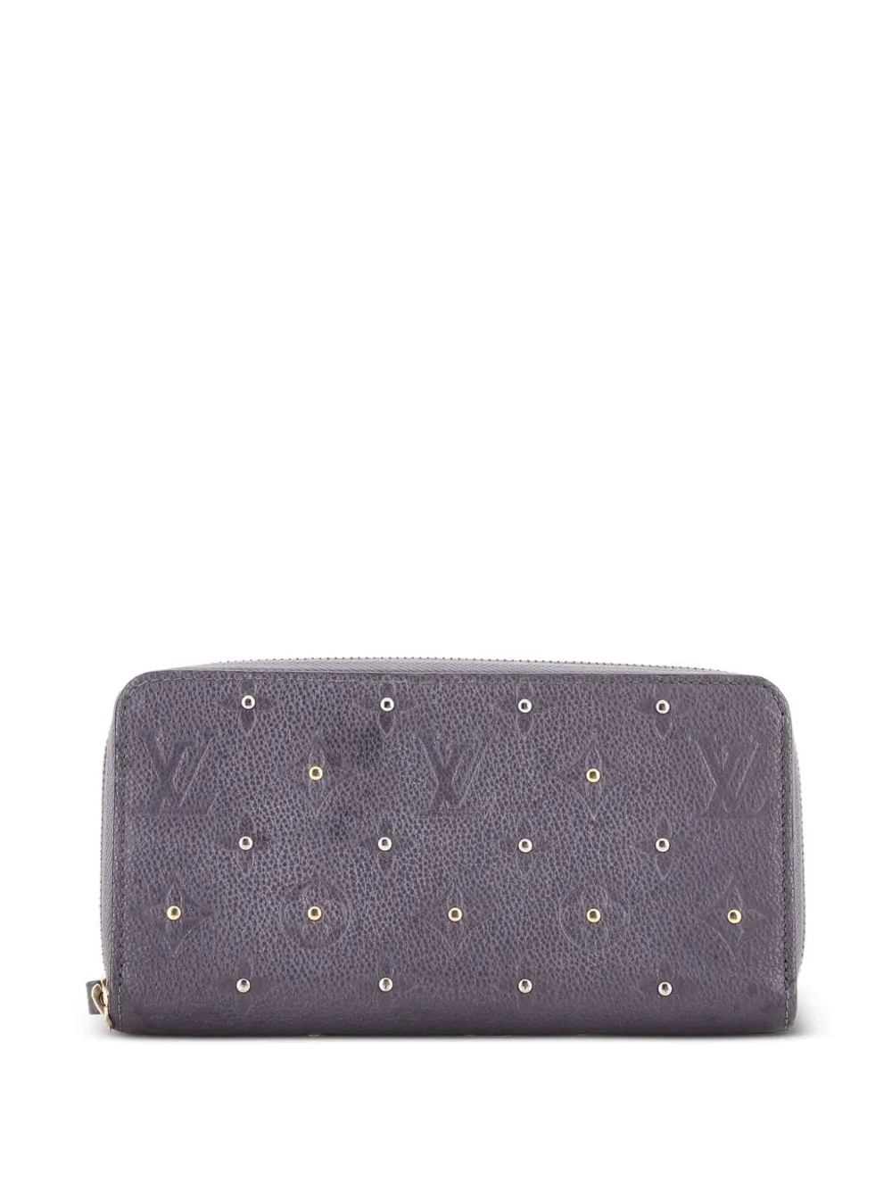 Louis Vuitton Pre-Owned Zippy Wallet Studded Monogram Empreinte Leather small wallets - Grey