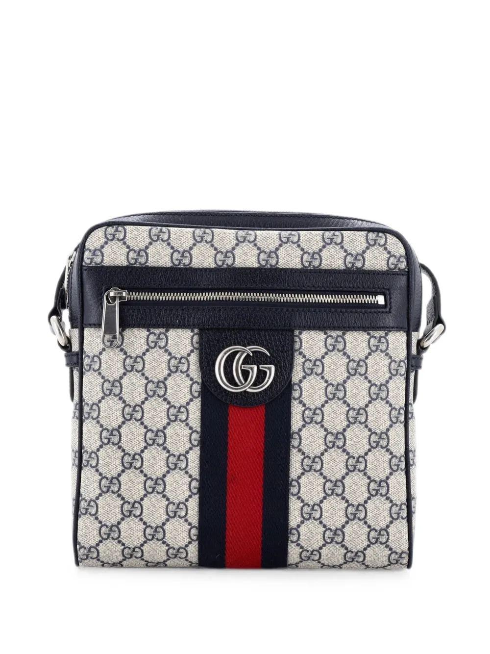 Gucci Pre-Owned Borsa a tracolla Ophidia piccola in tela cerata GG - Blu