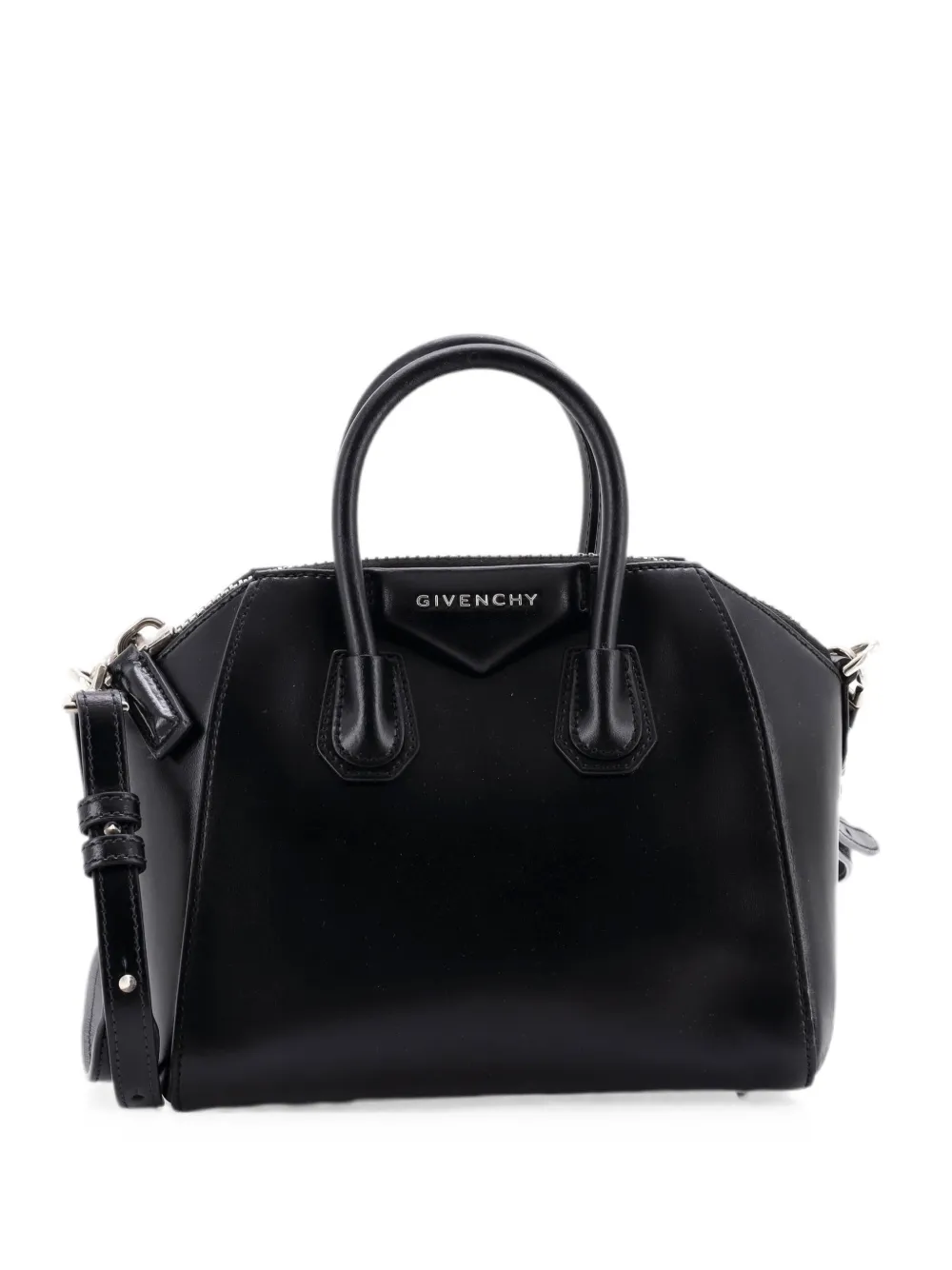 Givenchy Pre-Owned Borsa a tracolla Antigona mini in pelle lucida - Nero