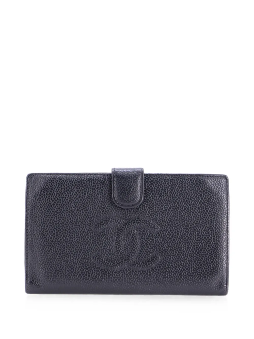 CHANEL Pre-Owned Portafoglio Timeless CC piccolo in pelle Caviar - Nero