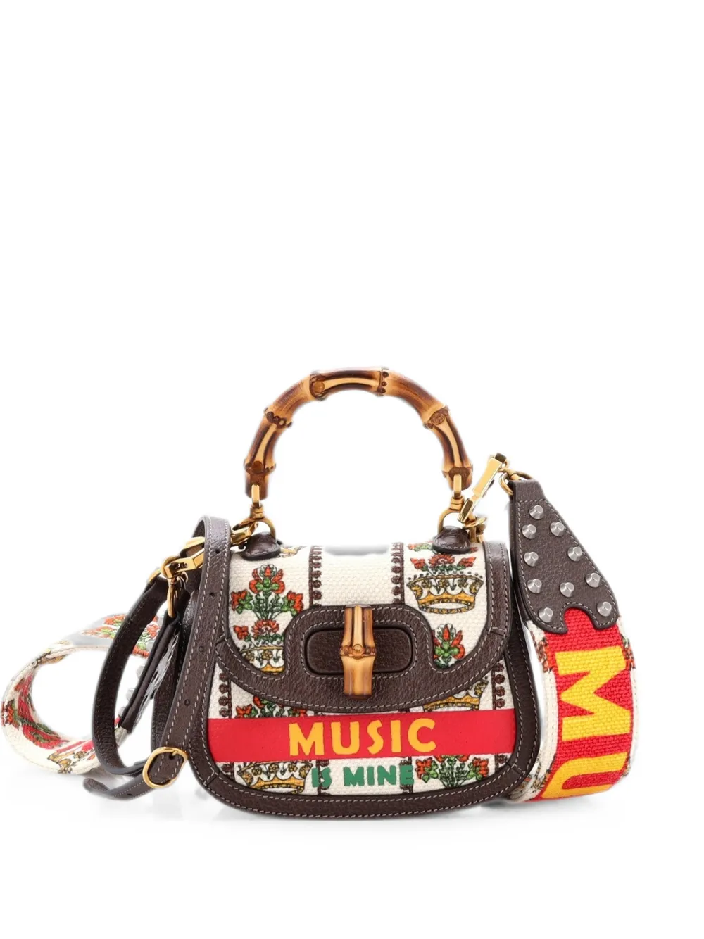 Gucci Pre-Owned Borsa a tracolla Bamboo 1947 Limited Edition 100 Centennial - Marrone