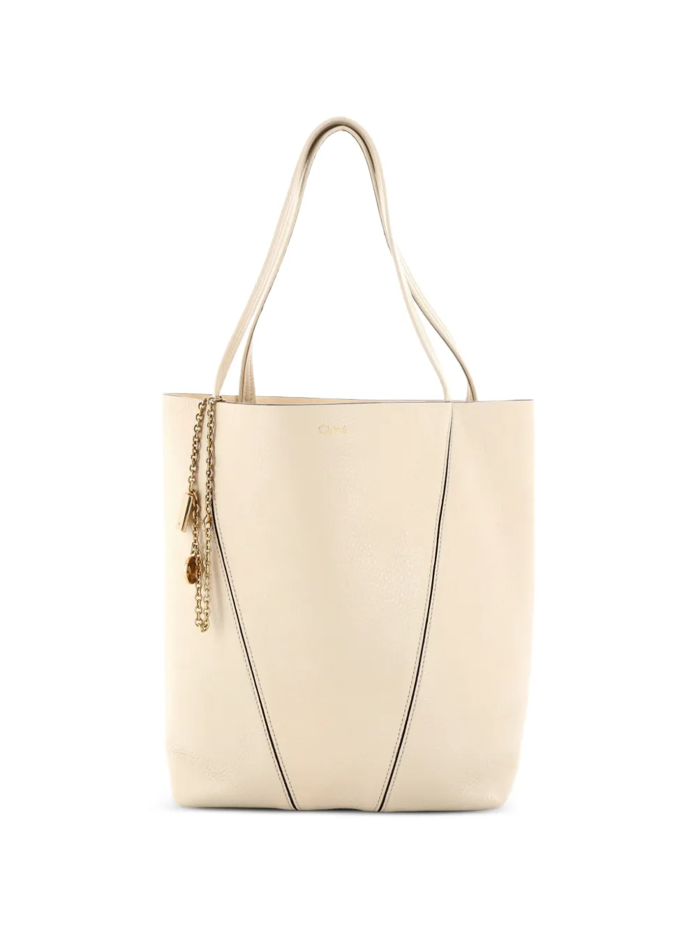 Chloé Pre-Owned Borsa tote Spin media - Toni neutri