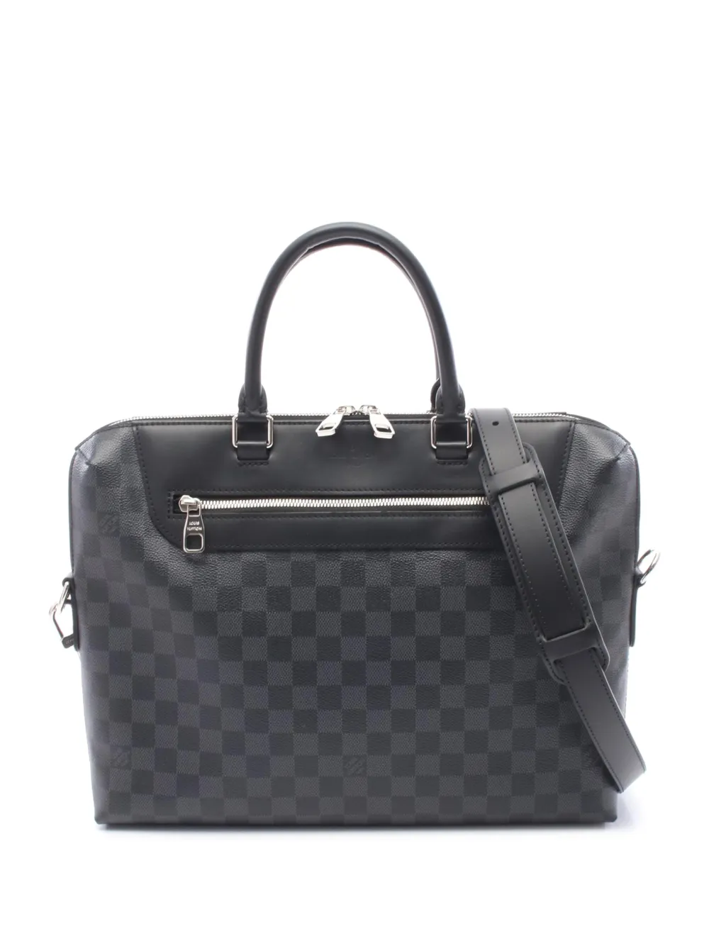 Louis Vuitton Pre-Owned Portadocumenti Porte Documents Jour in tela Damier Graphite 2021-2026 - Nero