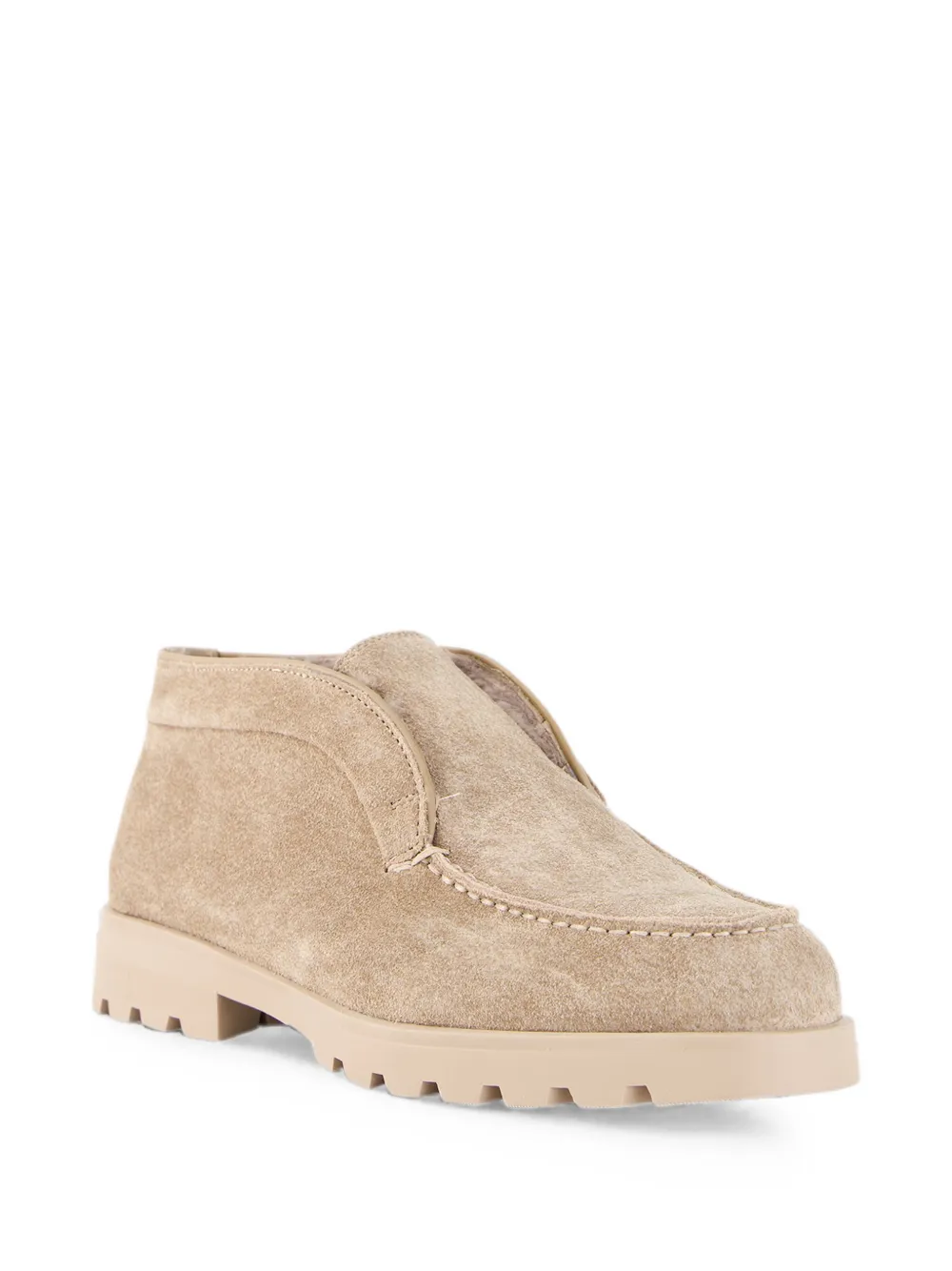 Santoni Yalta suede desert boots Beige