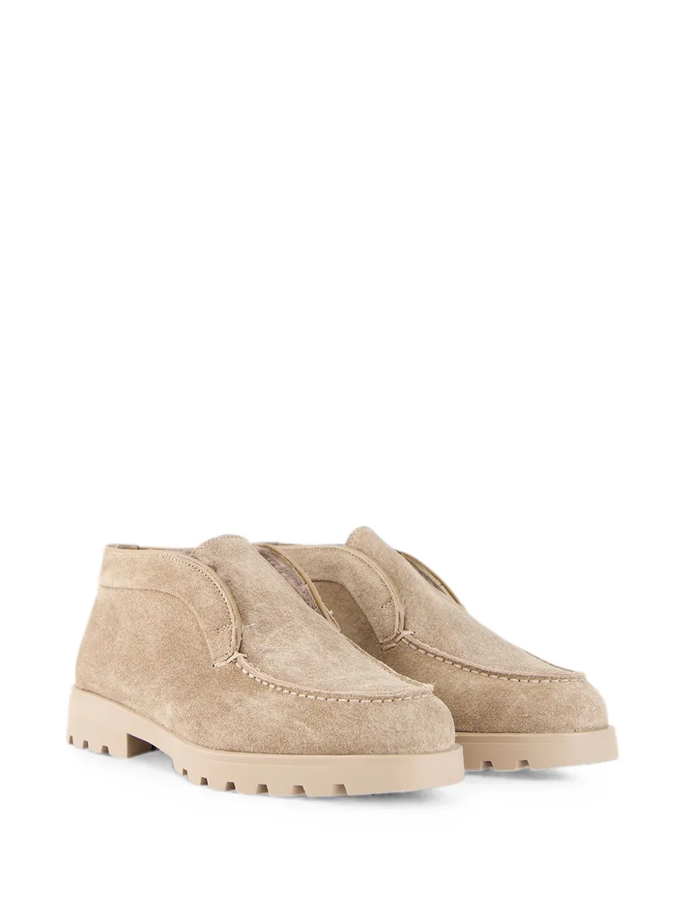 Santoni Yalta suede desert boots Beige