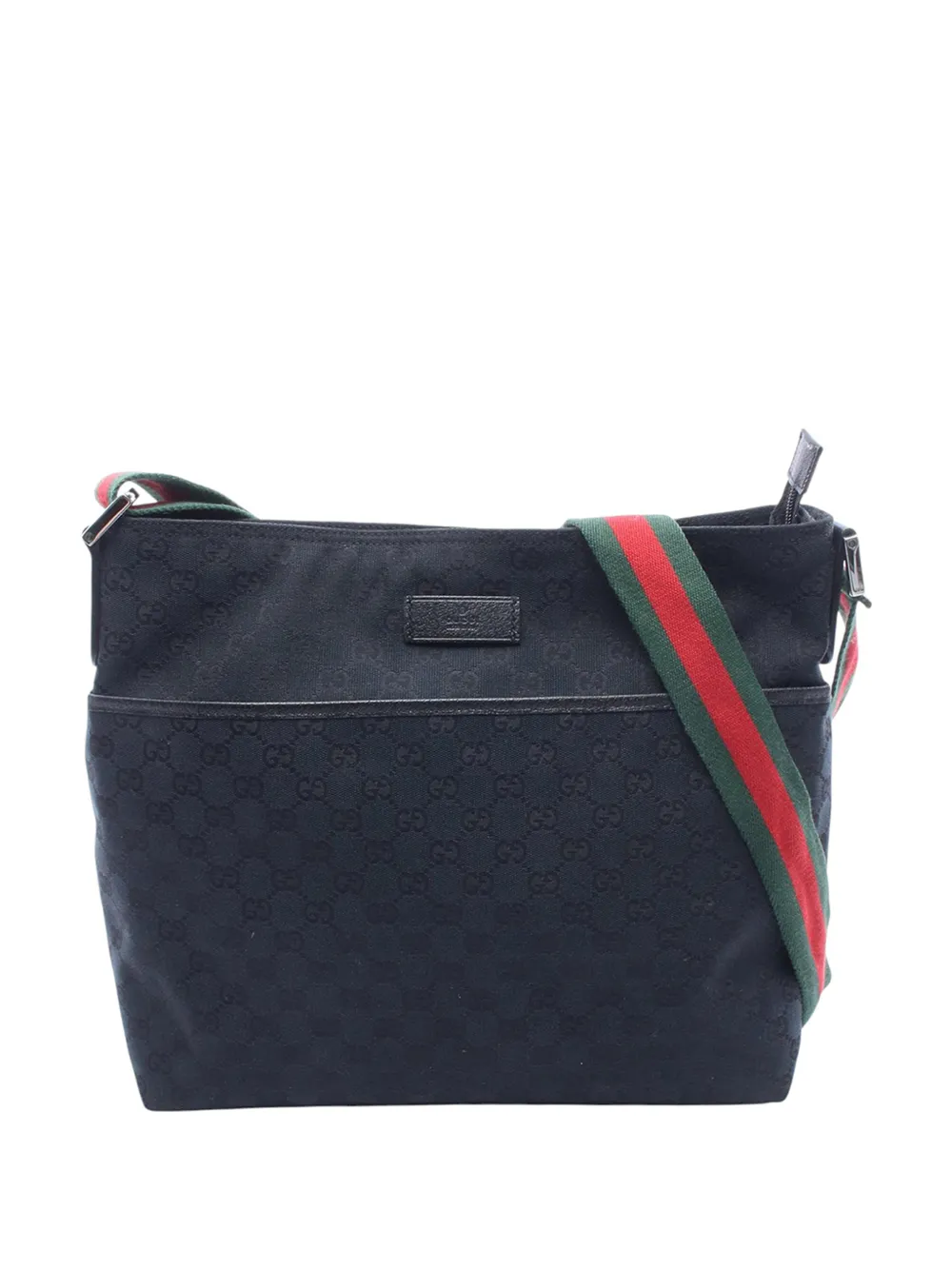 Gucci Pre-Owned Borsa a tracolla in tela GG con decorazione Web 2000-2015 - Blu