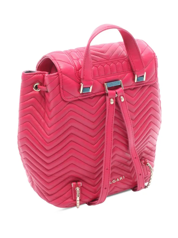Bvlgari Pre-Owned 2010-2026 Serpenti Forever Backpack | Pink 