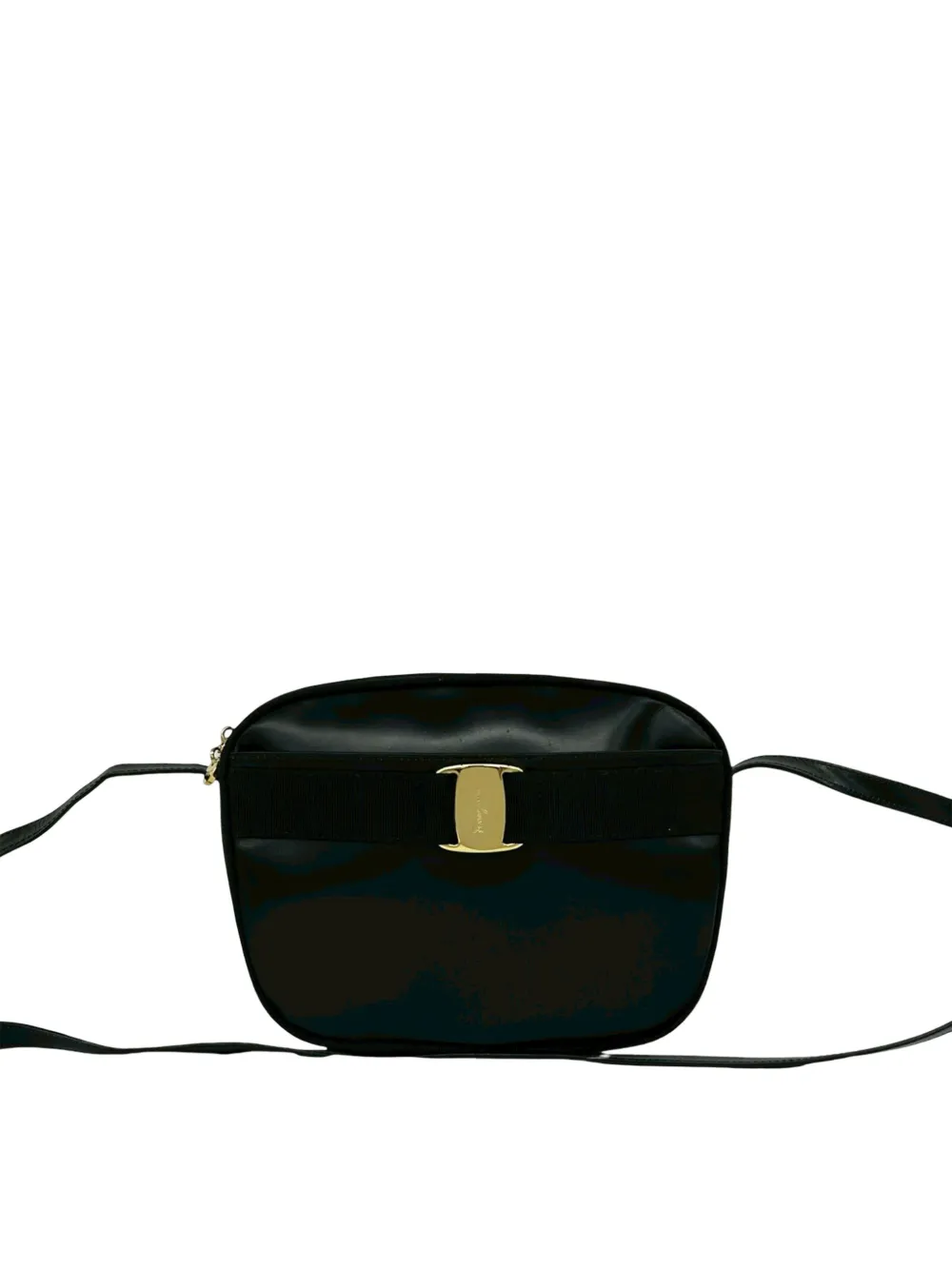 Ferragamo Pre-Owned Borsa a tracolla Vara Bow in pelle 2010-2026 - Nero