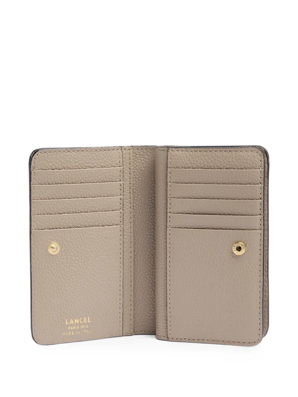 Lancel Ninon bewerkte portemonnee Beige