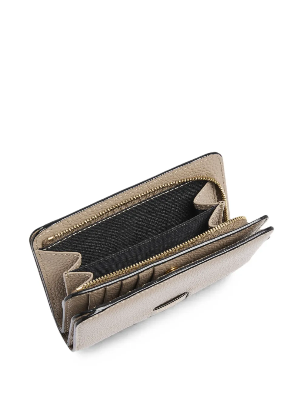 Lancel Ninon bewerkte portemonnee Beige
