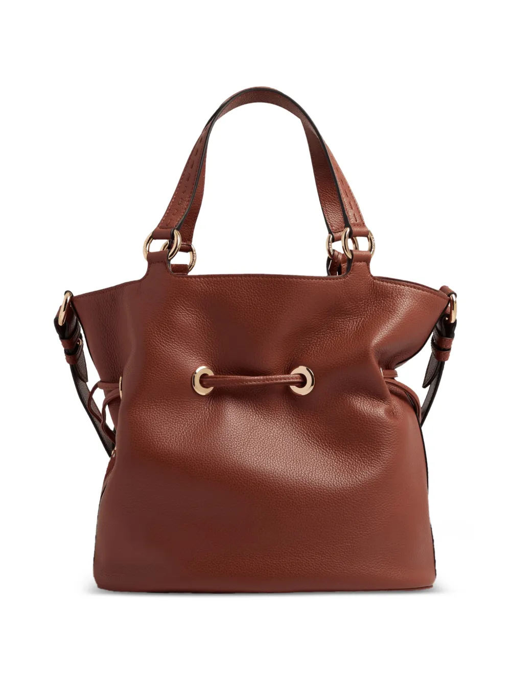 Lancel Premier Flirt medium bucket-tas met studs Bruin