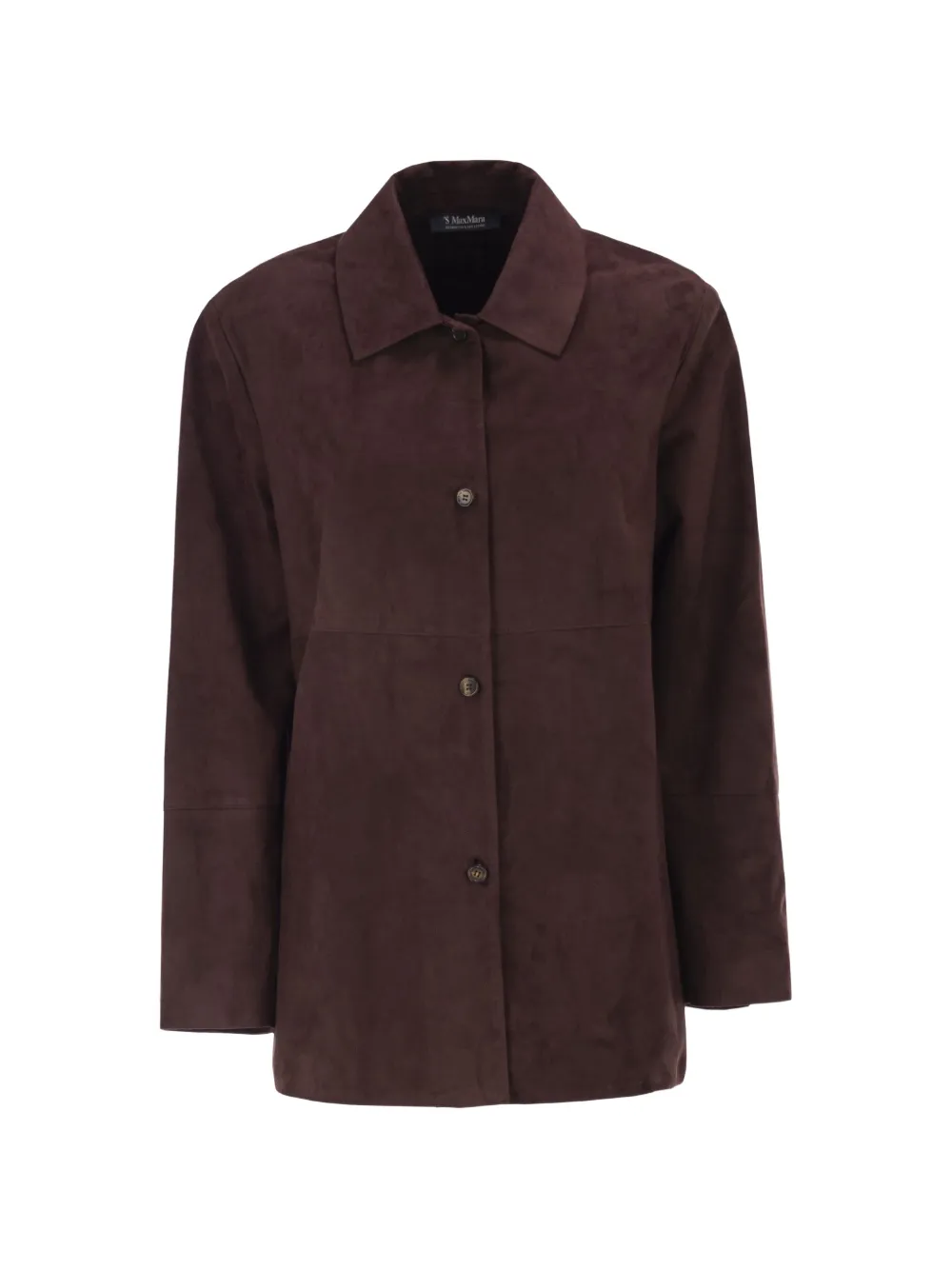 'S Max Mara panelled suede jacket - Red