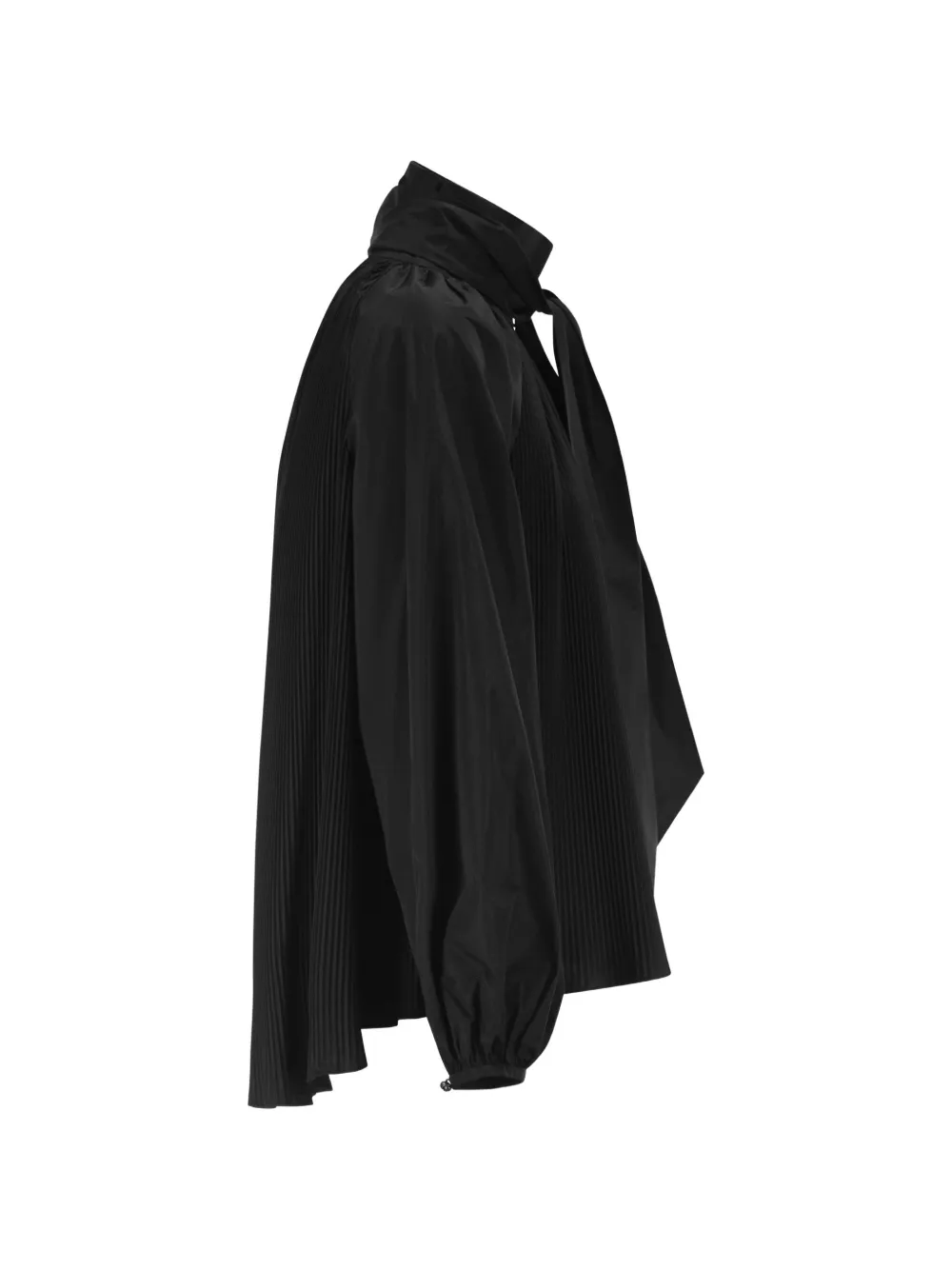 Max Mara Blouse met geplooide halsstrik Zwart