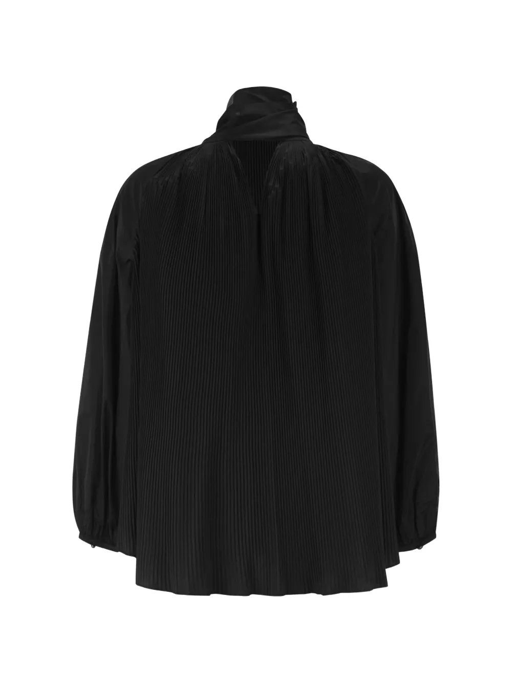 Max Mara Blouse met geplooide halsstrik Zwart