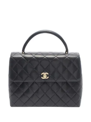 CHANEL Pre-Owned 1991-1994 キルティング キャビア フラップ ビジネス