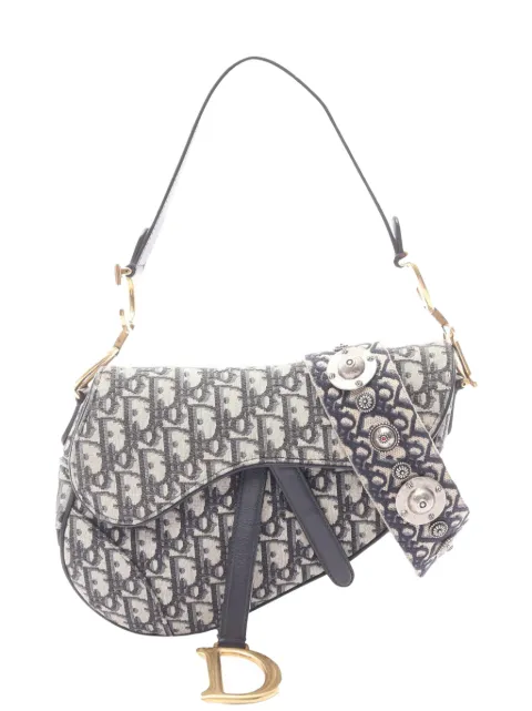 Christian Dior Pre-Owned 2010-2026 Oblique Canvas Saddle Bag shoulder bag