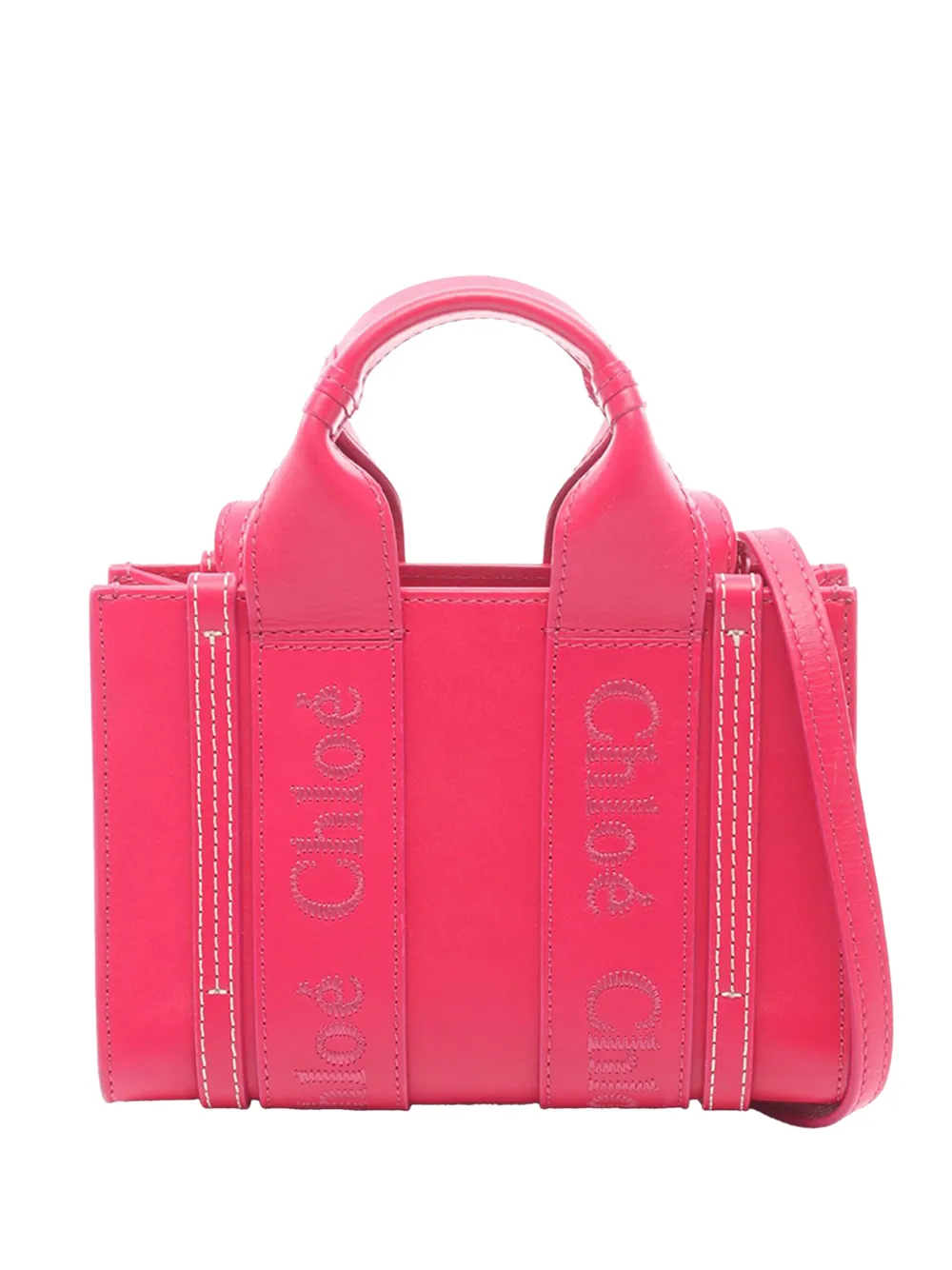 Chloé Pre-Owned Borsa a tracolla Woody mini 2010-2026 - Rosa