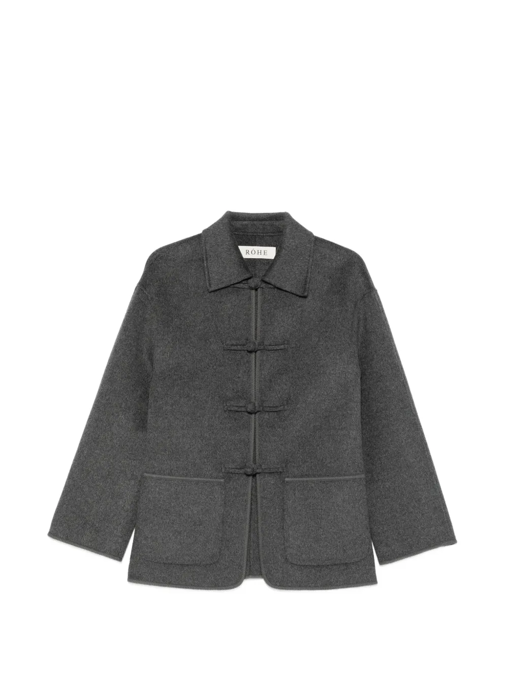 Róhe toggle-fastening jacket - Grigio