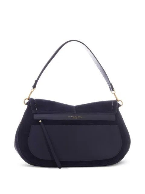 GIANNI CHIARINI large Helena Round calf-suede tote bag
