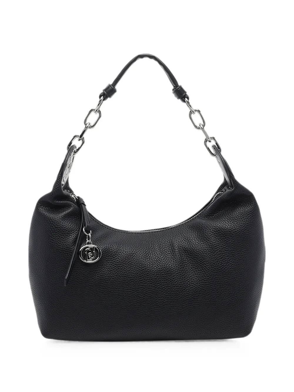 LIU JO logo-plaque chain-link tote bag - Schwarz