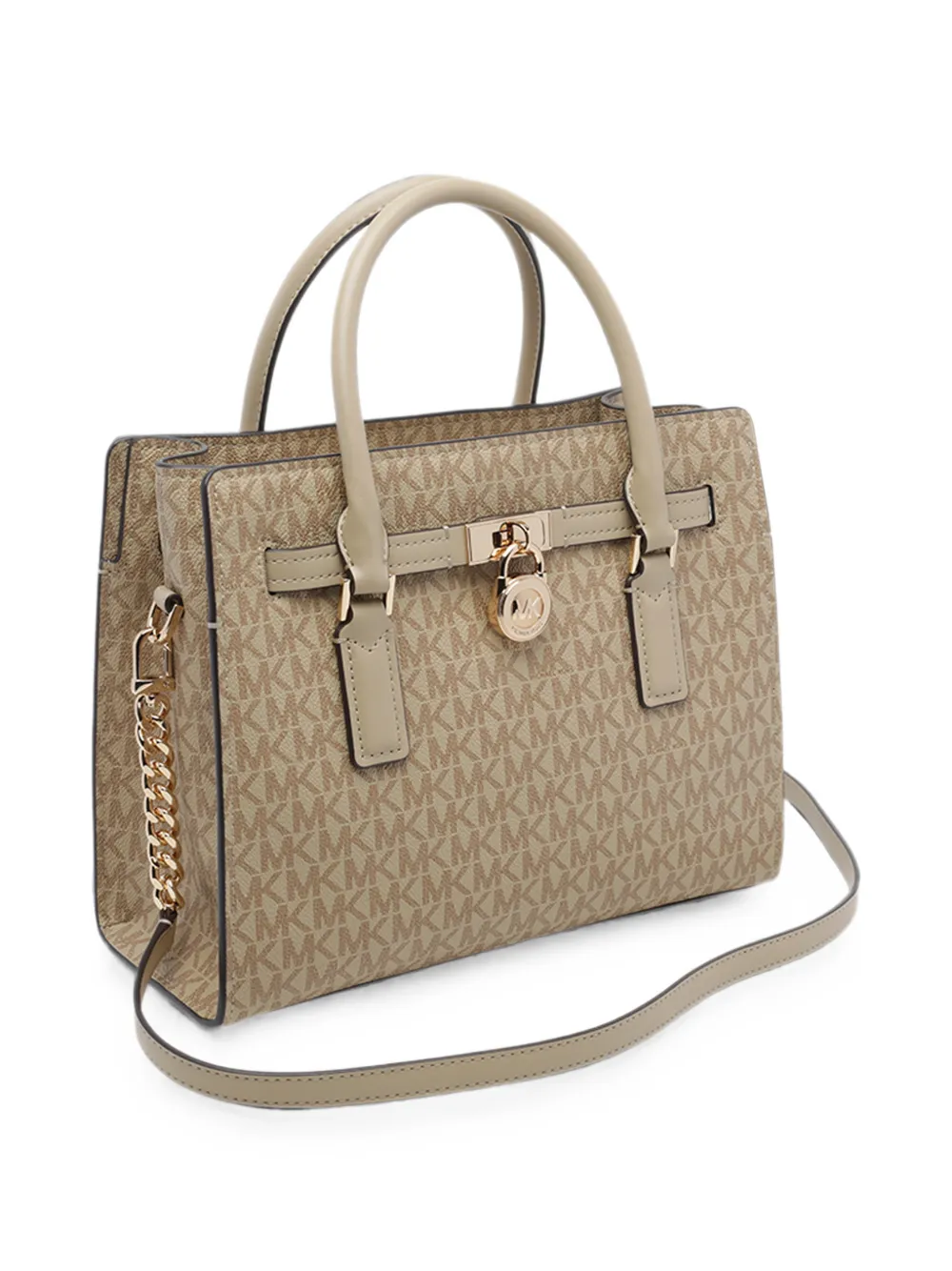 Michael Kors Hamilton logo-print tote bag Beige