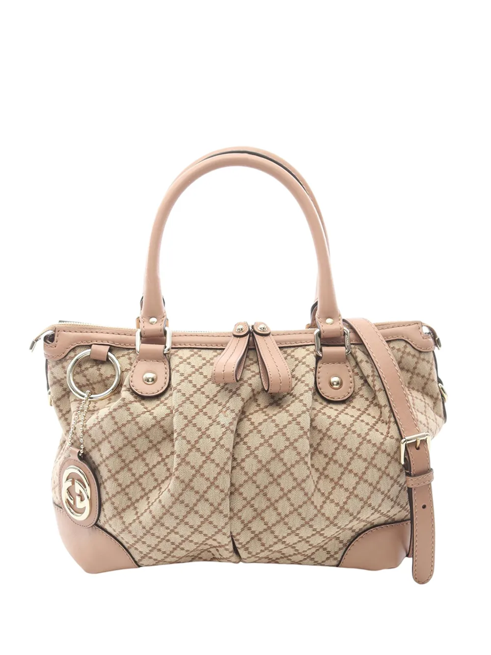 Gucci Pre-Owned 2000-2015 Diamante Canvas Sukey satchel - Neutrals