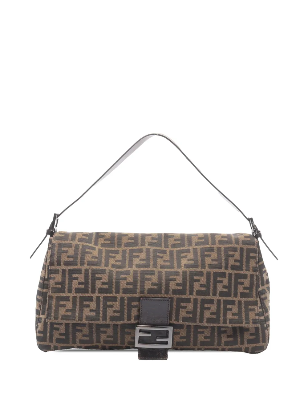 Fendi Pre-Owned Borsa a spalla Baguette in tela con motivo Zucca 2000-2010 - Marrone