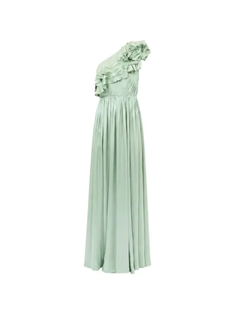 Ulla Johnson ruffled one-shoulder silk maxi dress
