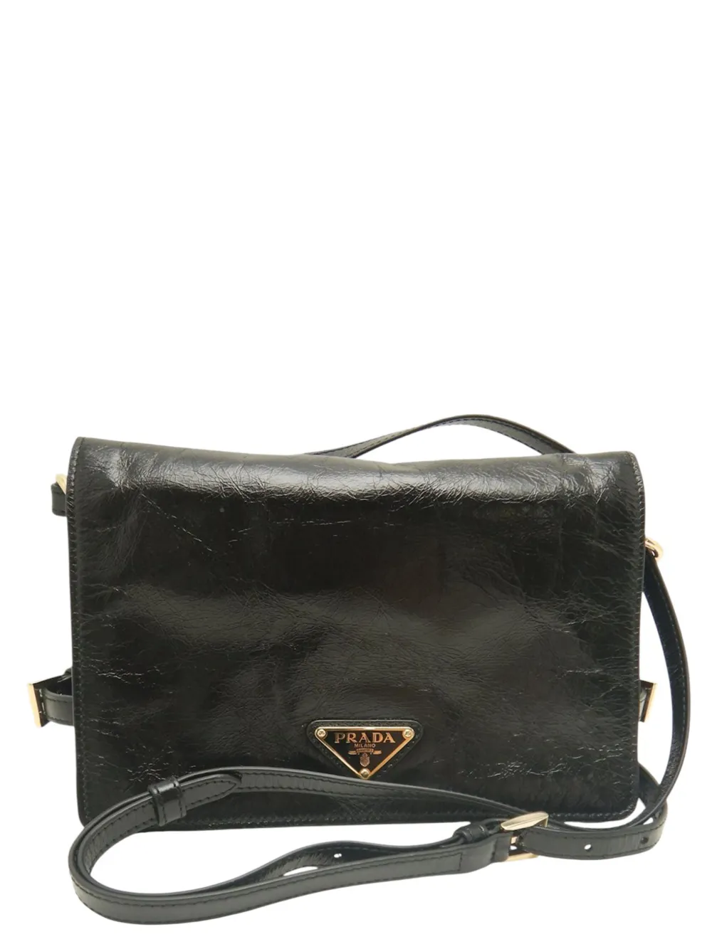 Prada Pre-Owned Borsa a tracolla Crinkled 2013-2026 - Nero