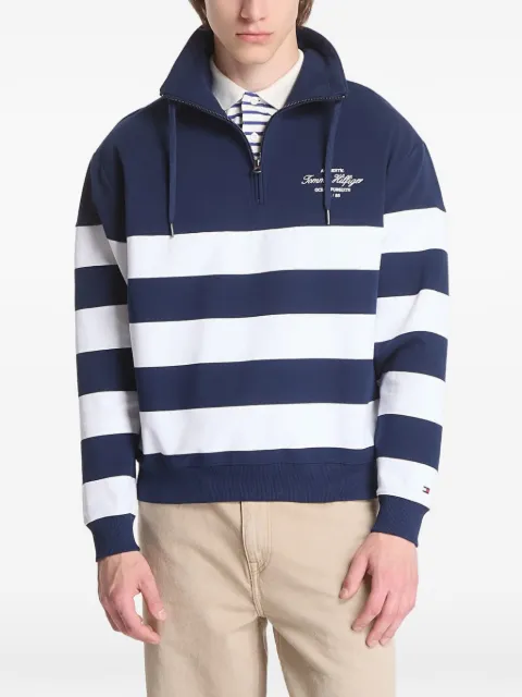 Tommy Hilfiger Gestreepte trui met kwartrits