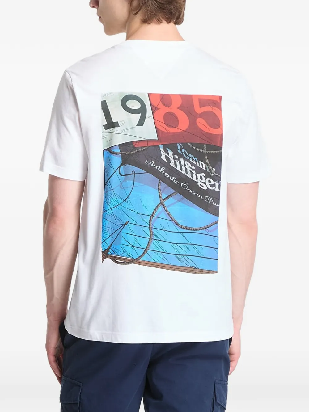 Tommy Hilfiger T-shirt met grafische print Wit