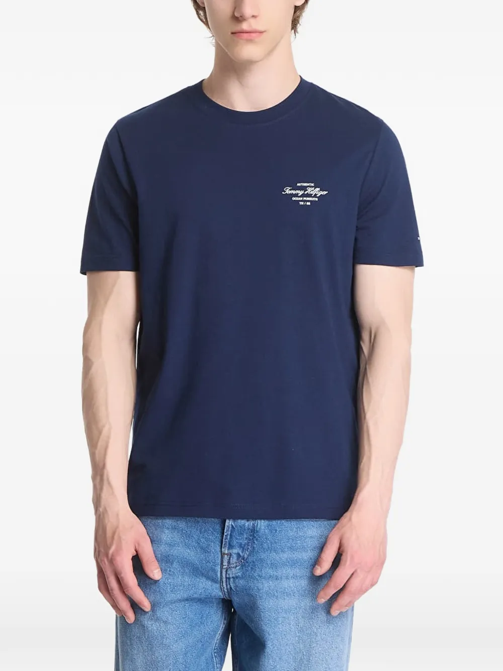 Tommy Hilfiger T-Shirt mit grafischem Print - Blau