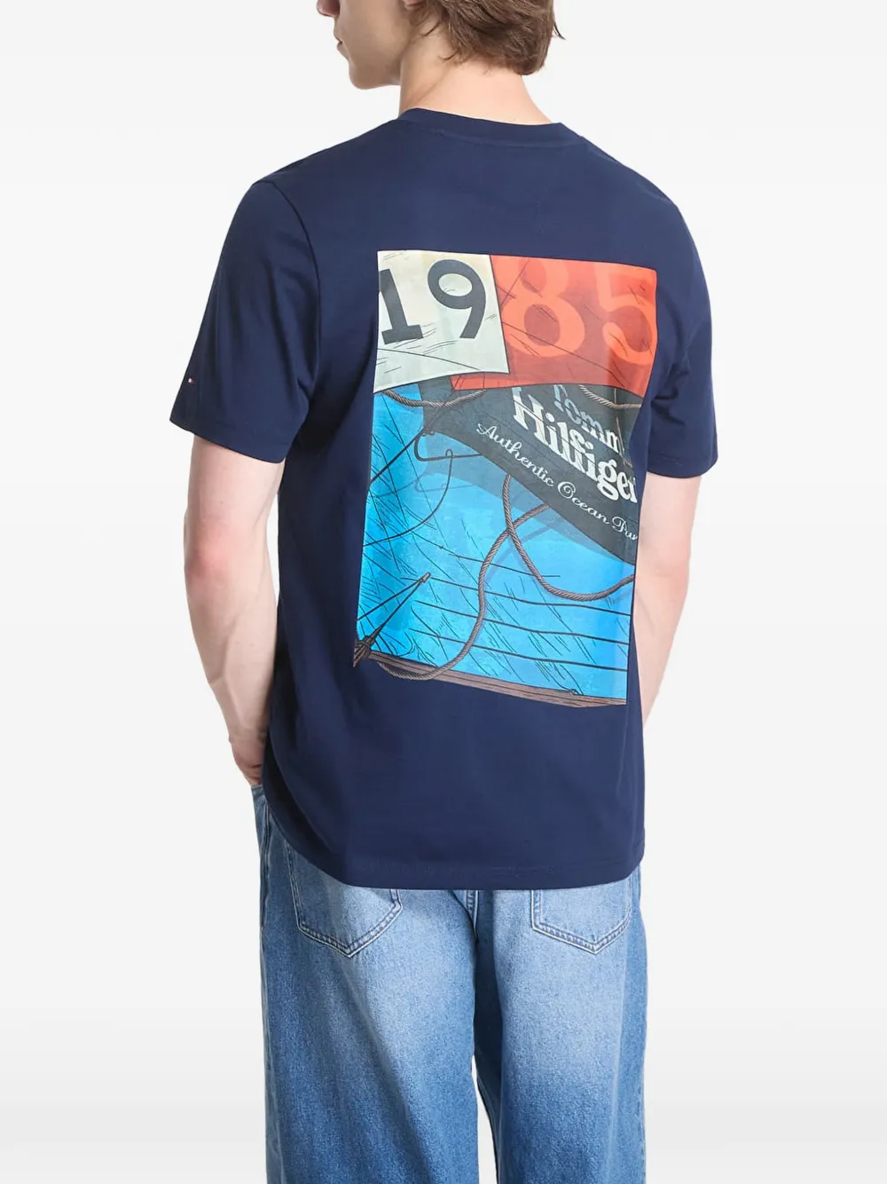 Tommy Hilfiger T-shirt met grafische print Blauw