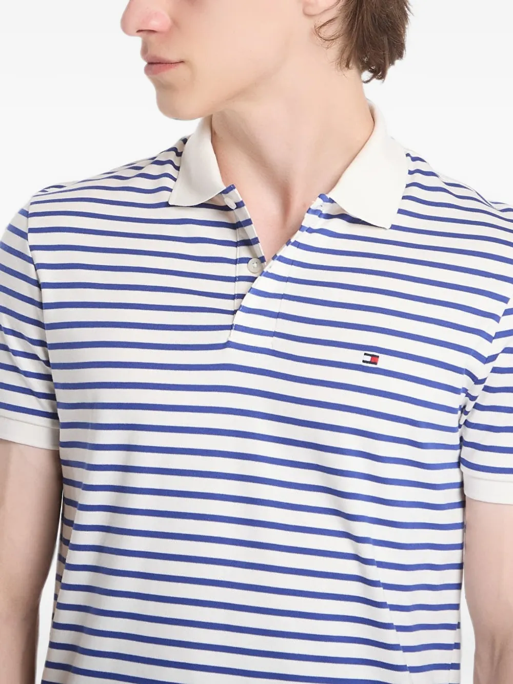 Tommy Hilfiger Gestreept poloshirt Beige