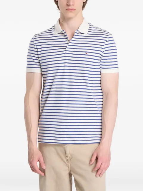 Tommy Hilfiger striped-knit polo shirt