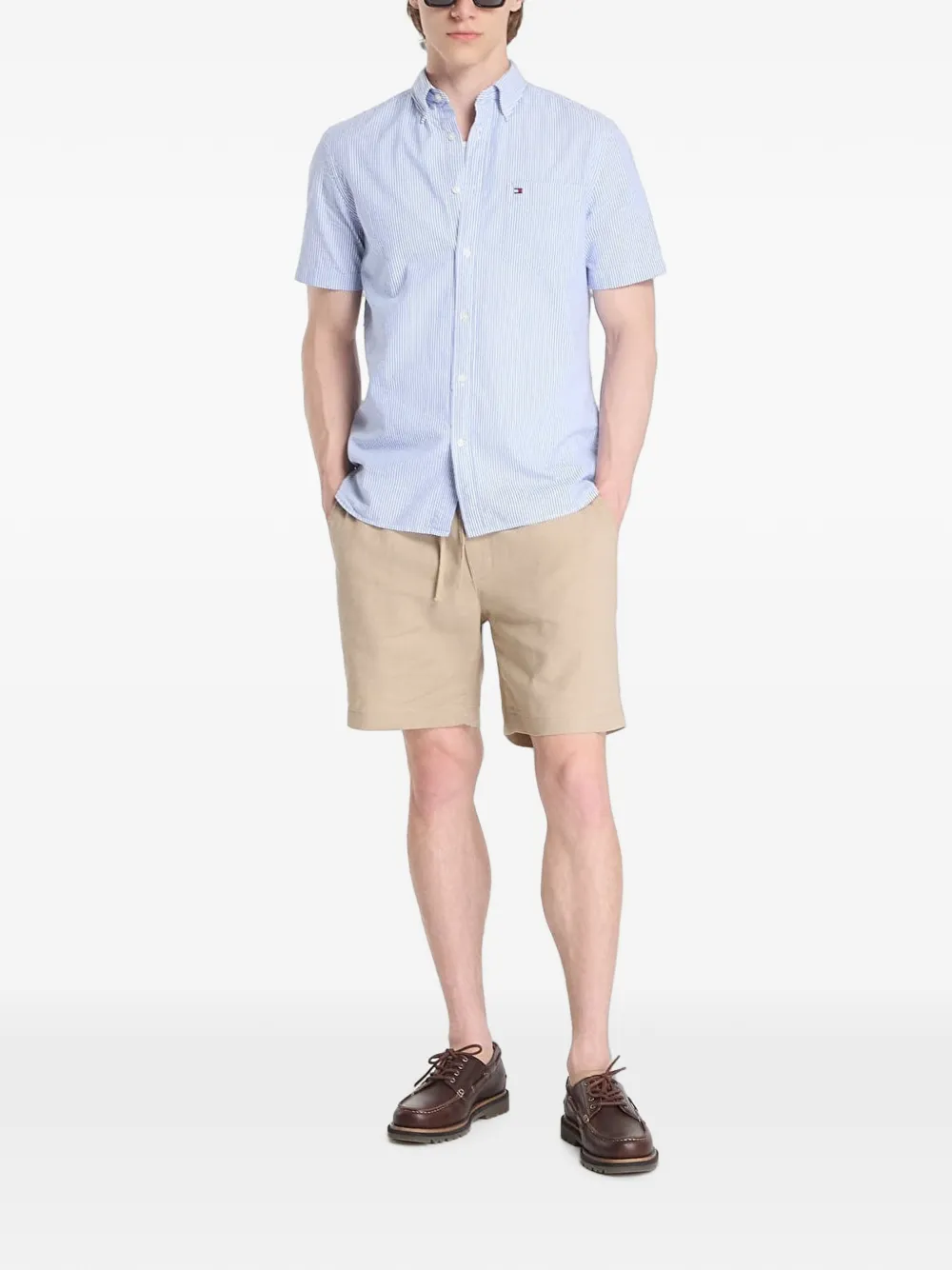 Tommy Hilfiger Camicia a righe verticali - Blu