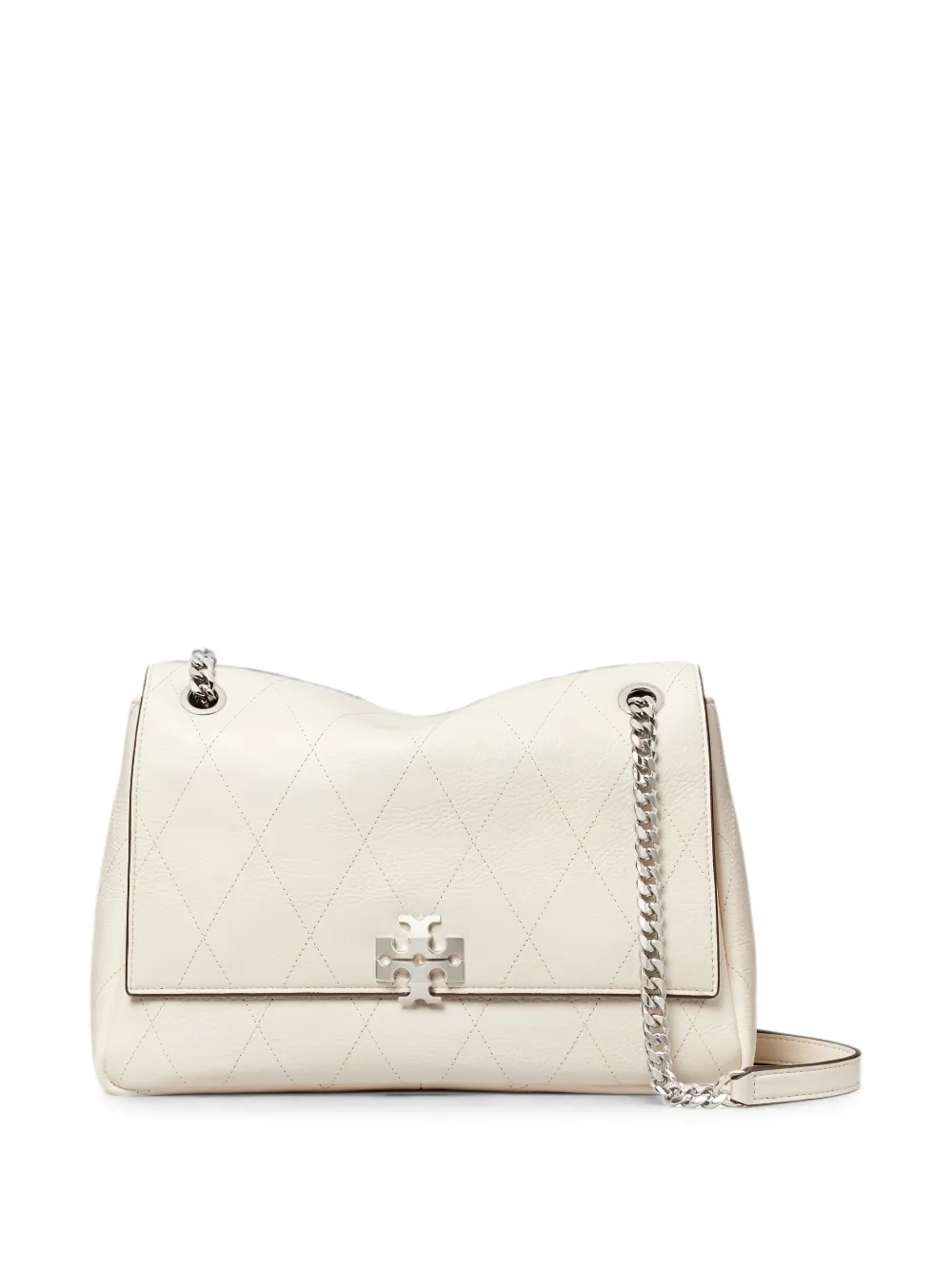 Tory Burch Charlie gewatteerde schoudertas Beige