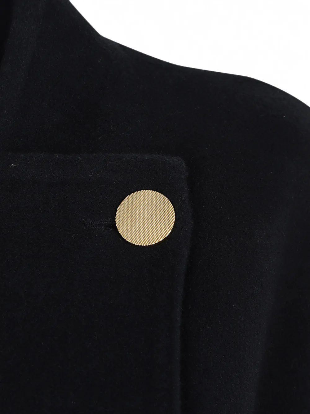 Alberta Ferretti Jas met ceintuur en knoopdetail Zwart