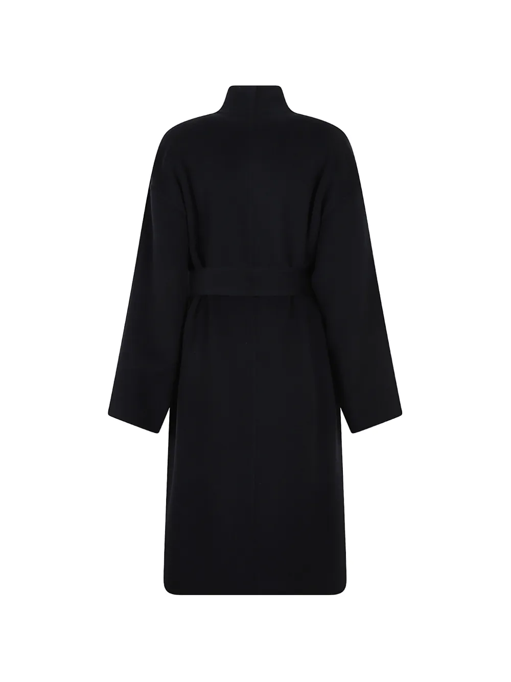 Alberta Ferretti Jas met ceintuur en knoopdetail Zwart