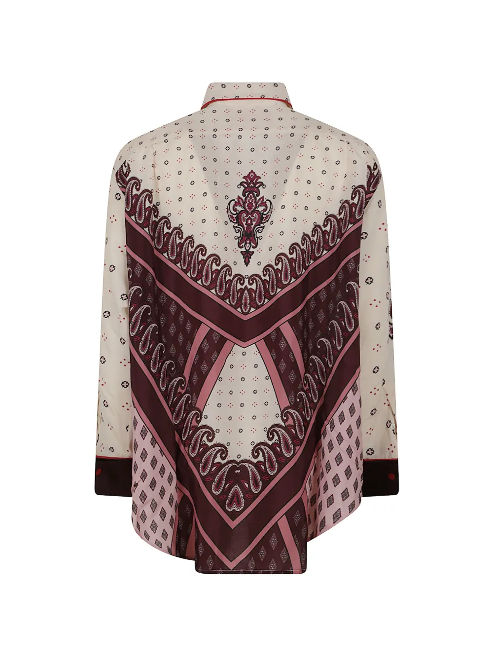 F.R.S For Restless Sleepers Blouse met paisley-print en geometrisch patroon Roze