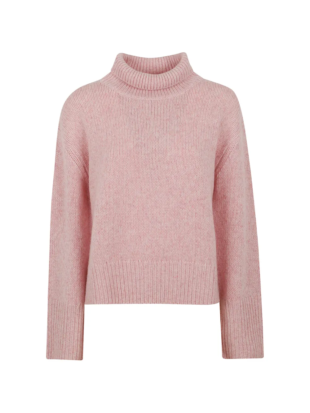 Lisa Yang roll-neck ribbed-trim sweater - Rosa