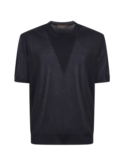 Brett Johnson knitted panelled T-shirt