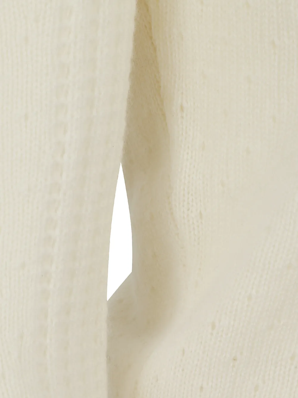Ermanno Scervino Trui met diepe ronde hals Beige