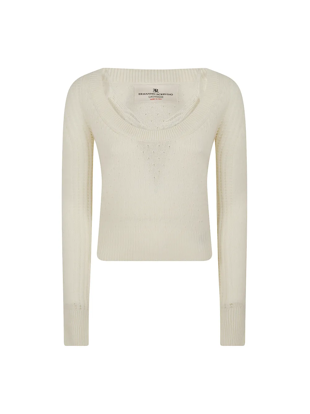 Ermanno Scervino scoop-neck sweater - Nude
