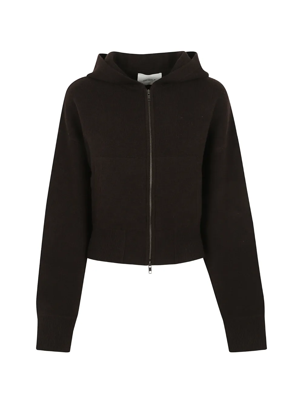 Lisa Yang zip-up hooded cardigan - Braun