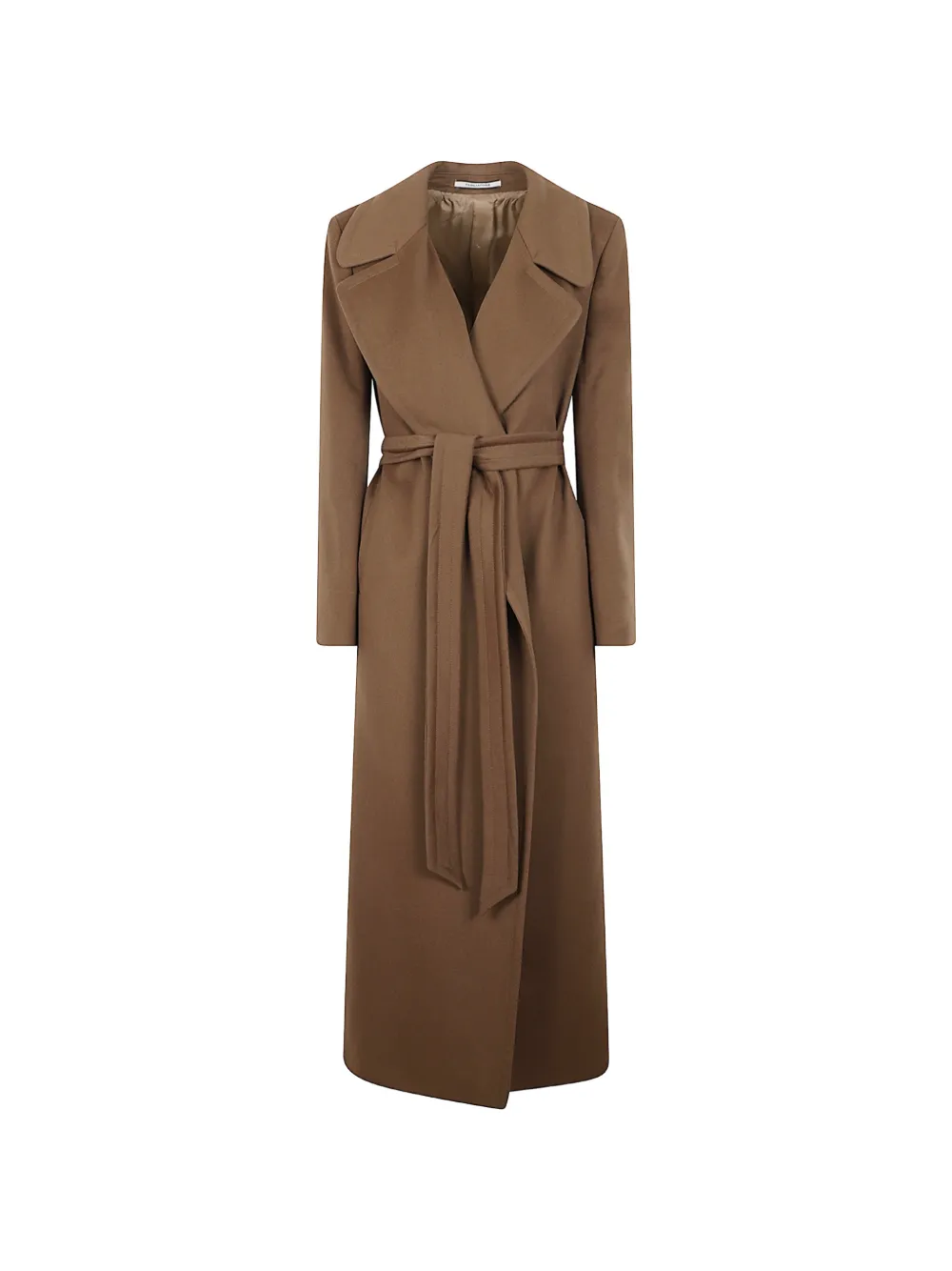 Tagliatore belted cashmere coat Bruin